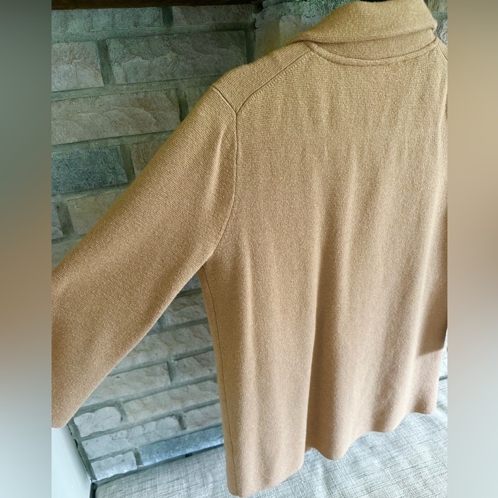 J.Crew Sophie Sweater Blazer | Tan | Small | Like New | Fall | Merino Wool - Picture 7 of 7